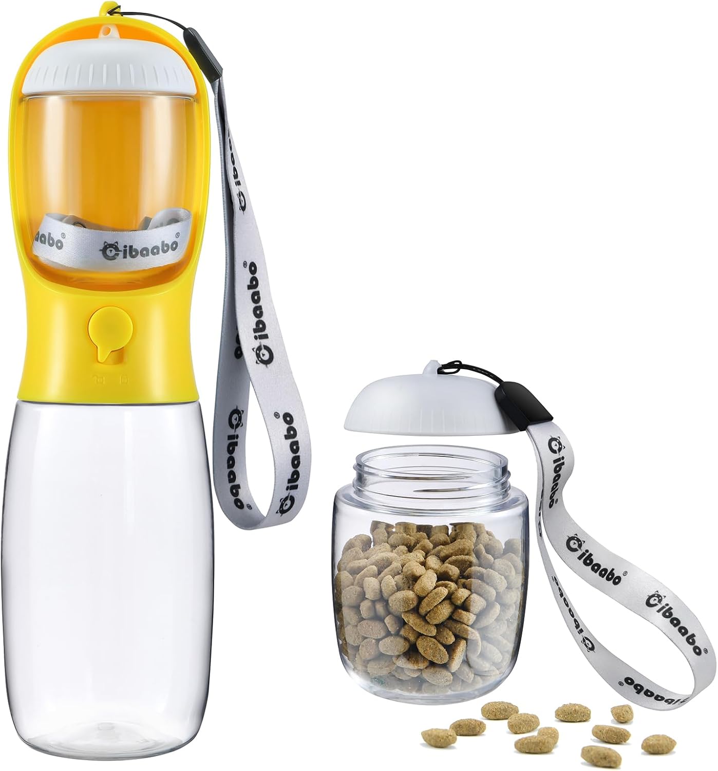 Portable Dog Water Bottle with Food Container ā Travel-Friendly Hydration & Feeding Solution for Pets