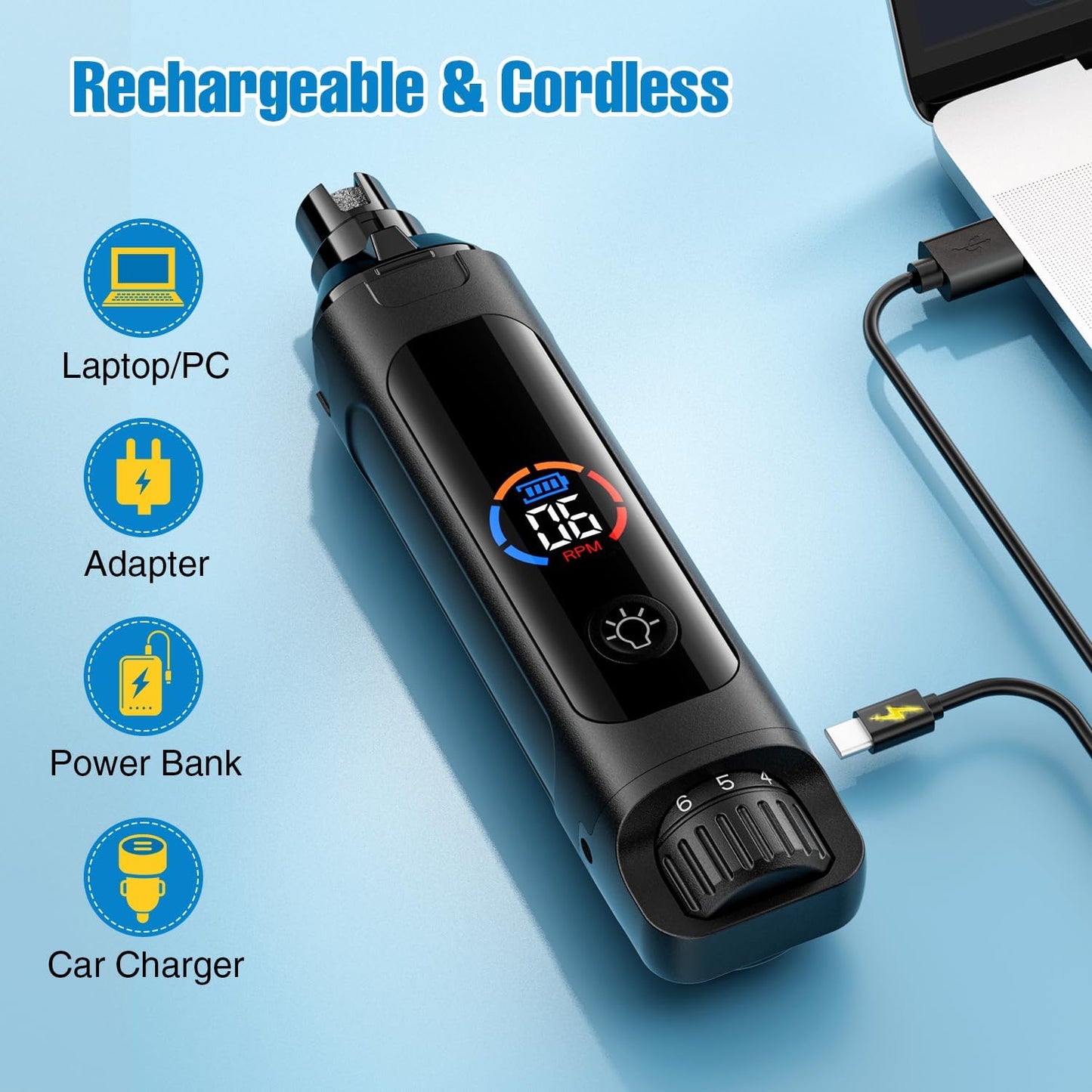 GentleTrim Pet Nail Grinder Kit – Quiet, Precise & Stress-Free Grooming