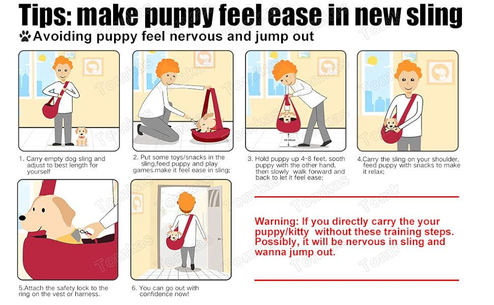 Signature Small Dog Sling Carrier β Hands-Free Travel Tote with Classic Pocket & Adjustable Strap for Pets 3β10 lbs