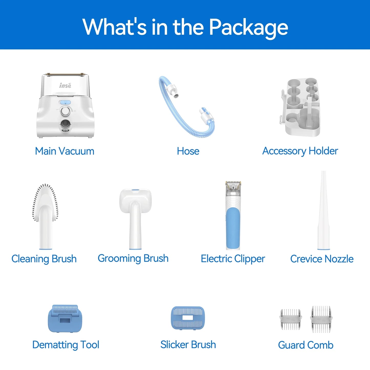 5-in-1 Smart Pet Grooming Vacuum Kit – Ultra-Quiet 4.5L Cleaner for Shedding, Trimming & Styling Dogs & Cat