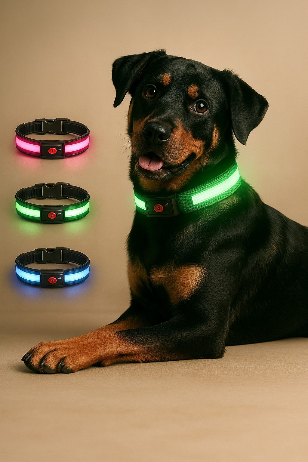 LED Glow Dog Collar — Rechargeable, Waterproof & Night-Safe Illumination