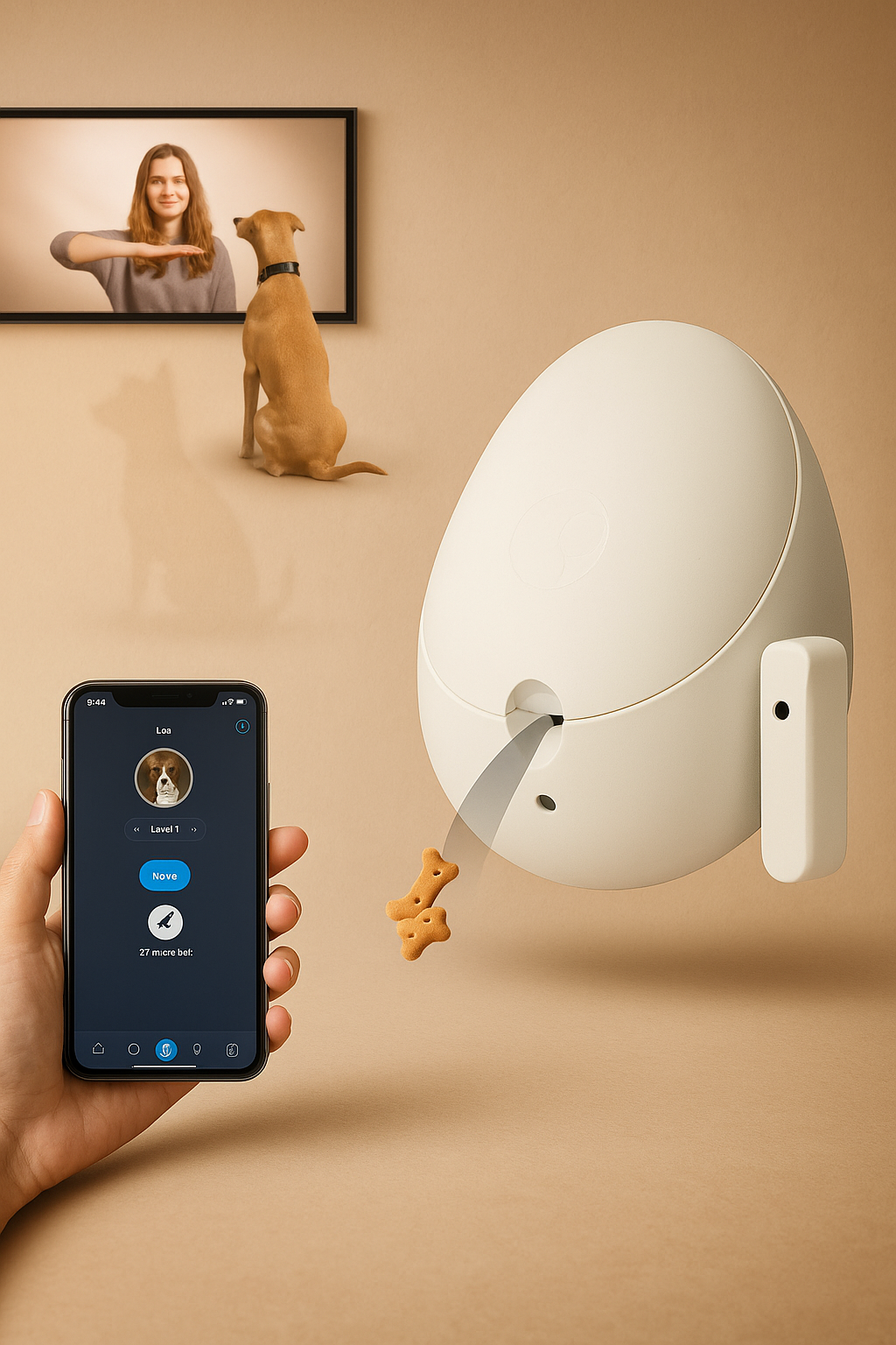 Smart Play Intelligent Dog Enrichment Hub — Brain-Boosting Mental Challenge Treat Game with Sound Desensitization Training