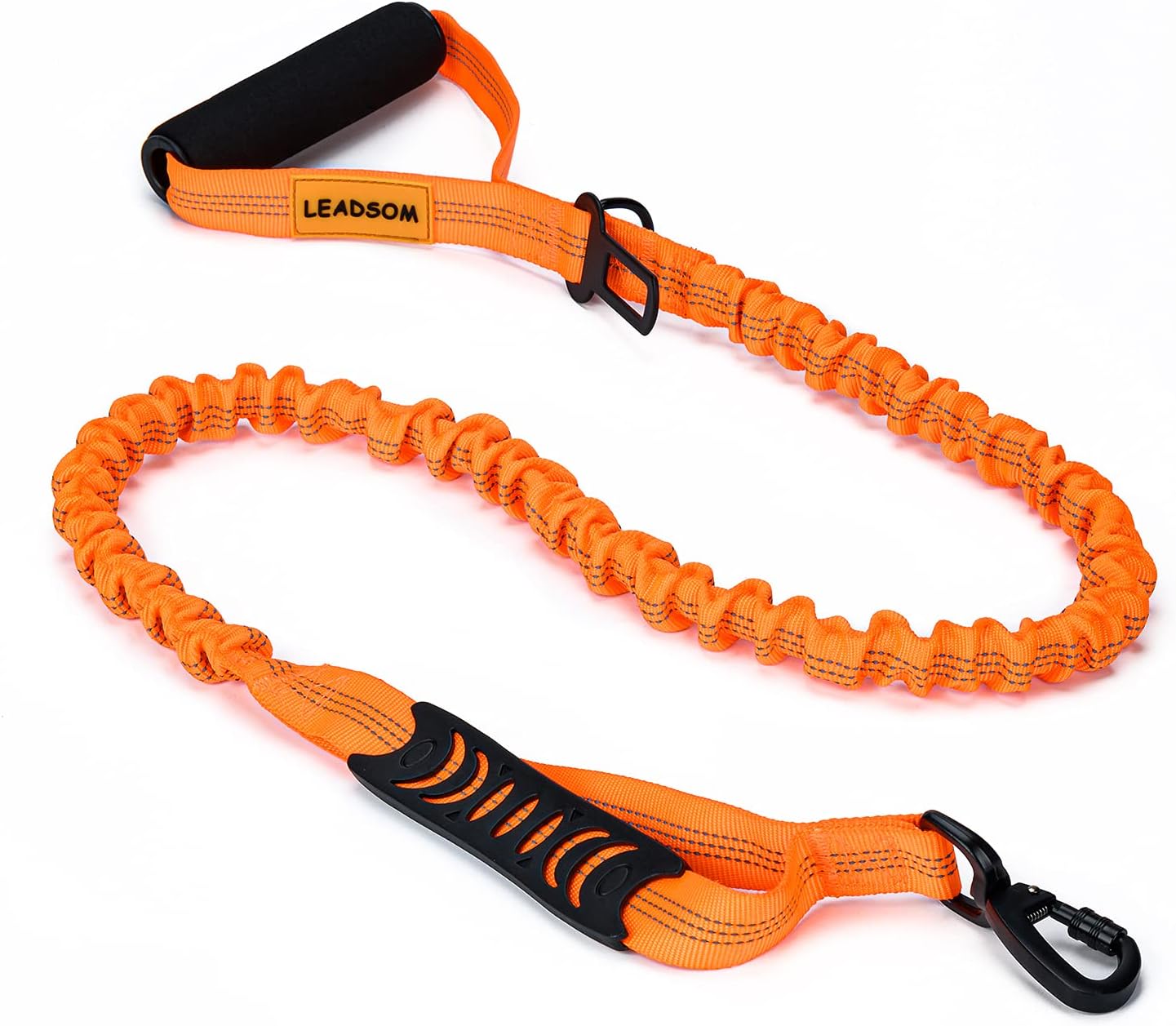 Reflective Shock-Absorbing Bungee Dog Leash — Heavy-Duty 6FT Lead with Padded Handle for Medium & Large Breeds